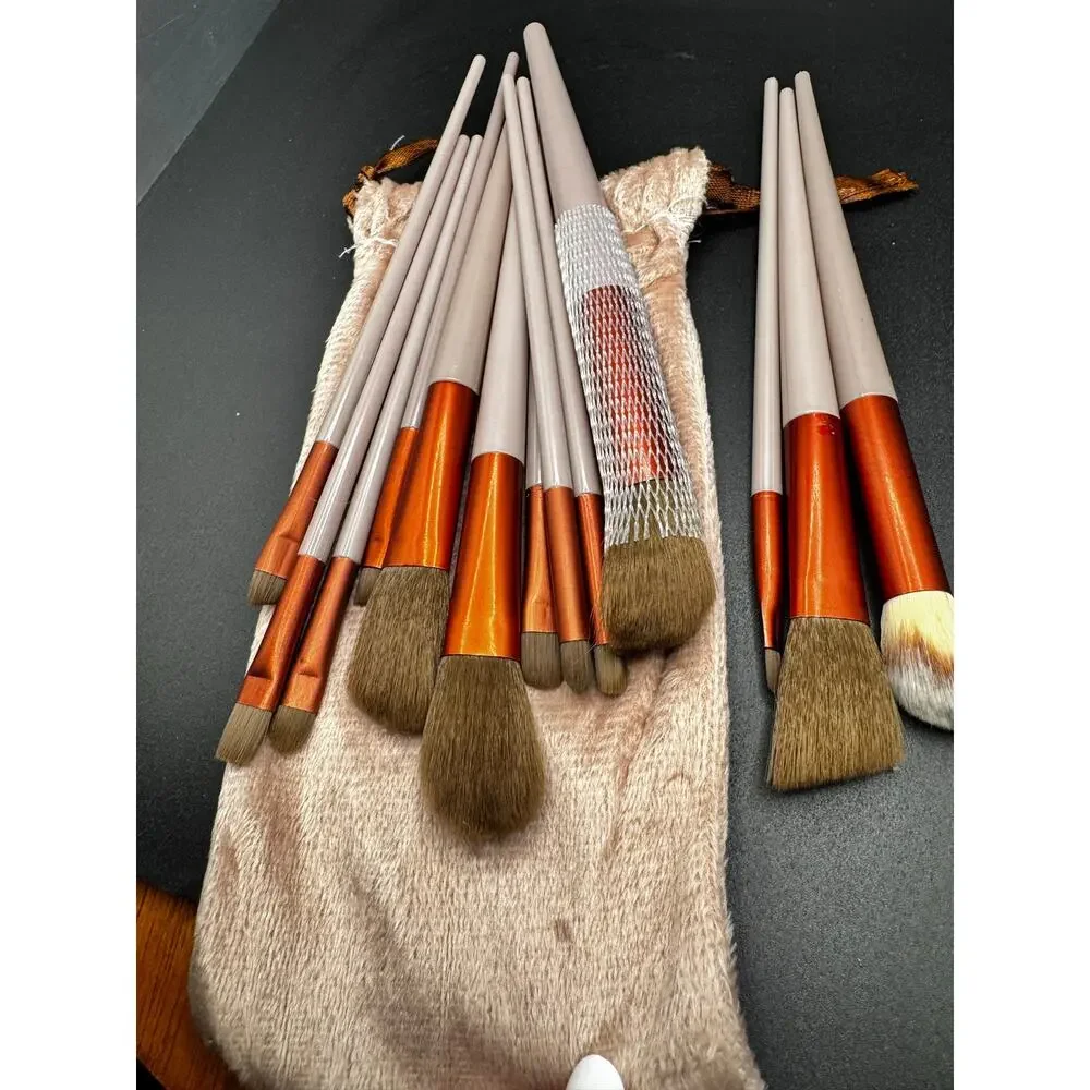 NWT 13 Piece Make Up Brush Set With Pouch
